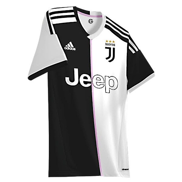 Tailandia Camiseta Juventus Primera equipación 2019-2020 Blanco Negro